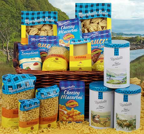 Marshalls pasta range, represented by Glasgow-based Brand Associates, is sold predominantly in Scotland.