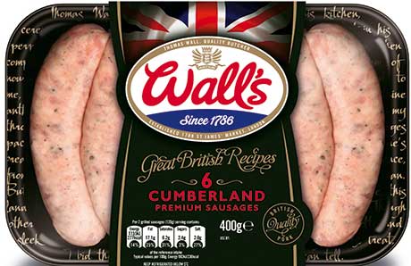 Wall’s range includes new British recipe sausages.