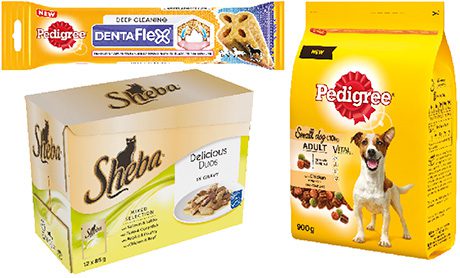 Recent developments in the Mars Petcare range have included new Pedigree lines in small dog food and functional treats as well as “little and often’’ meals from Sheba.