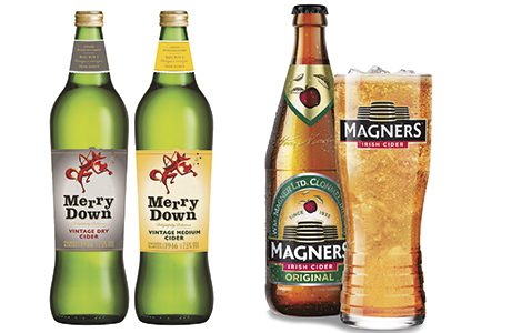 Merrydown says sales of its 750ml can increase by almost a third in c-stores in weeks close to Christmas. Magners says its pint bottle is best-selling in its market segment.