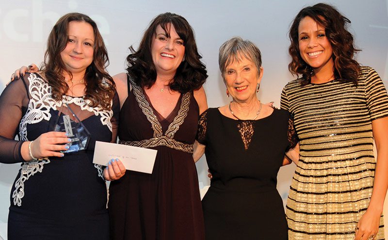 Employee of the Year, pictured above left to right: Award winner Fiona Ritchie, impulse buyer at JW Filshill; Karen Murray, regional sales manager, Philip Morris International; Kate Salmon, executive director, Scottish Wholesale Association; and awards event host Jean Johansson.