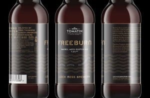 An example of local craft beer collaboration – Inverness-shire based Tomatin Distillery partnered with Loch Ness Brewery last month to create a limited-edition barrel aged Scotch ale “Freeburn”.  The 7% ABV beer, sold in local shops, used seven different types of malted barley and seven types of hops.  The beer was then matured in Tomatin casks to take on the influence of the wood and whisky. The name Freeburn comes from the water source for the Tomatin Distillery –  Alt na Frith which means “free burn”.