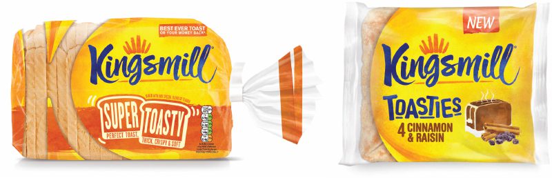 KIngsmill has given its entire range a new look and launched the Super Toasty loaf. In October it launched Toasties, a breakfast toasting product which can be torn in two to reveal pieces of fruit inside. The firm will also change the recipes of a number of products in January 2017.