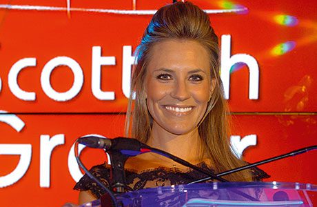 TV presenter Georgie Thompson gets the Scottish Grocer Awards 2014 under way at Glasgow’s Hilton Hotel.