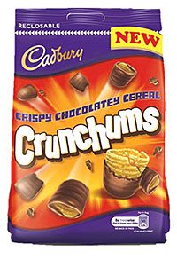Cadbury Crunchums, launched last year, one of several new bagged products developed by Mondelez International.