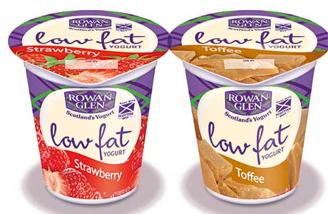 Rowan Glen’s redesigned packs for its low-fat bio range.