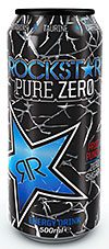 Rockstar Pure Zero: low-calorie energy.