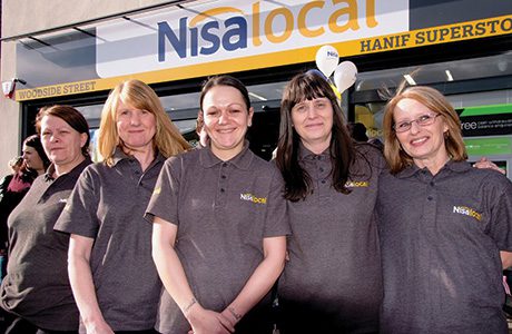 The sun comes out for staff at the new-look Nisa in Coatbridge.