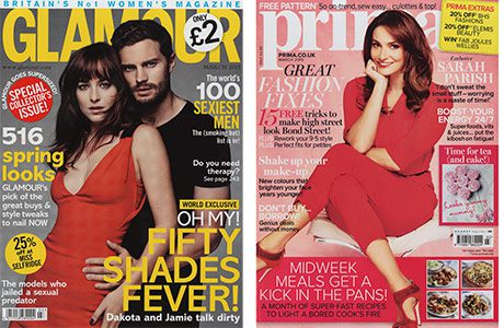 Glamour is still the biggest-selling women’s magazine but sales at December 2014 were down on 2013. In contrast, practical mag Prima saw sales rise year on year.