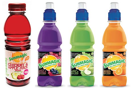 Sunmagic says it is the first manufacturer to offer a 500ml cherry drink in the UK. Its new children’s drinks are designed to appeal to health-conscious parents.