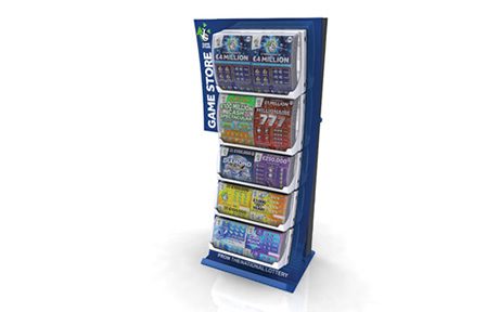 Camelot Mocked-up Scratchcard dispenser (GameStore)