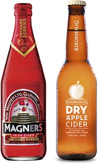  Magners will be encouraging consumers to pick up its Orchard Berries flavour. Rekorderlig has introduced a new dry apple cider. 
