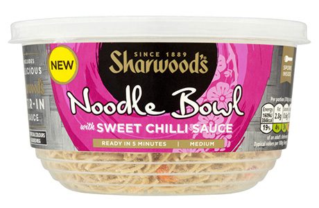 Sharwood’s has introduced the Noodle Bowl to respond to demand for convenient light meals.