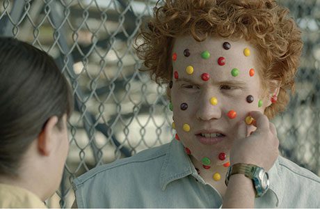 The Skittles Pox ad which ends with the line Contract the Rainbow, Taste the Rainbow is part of a year of activity for Skittles which includes the introduction of a new bottle pack and an on-pack promotion which offers consumers the chance to win an Xbox One.
