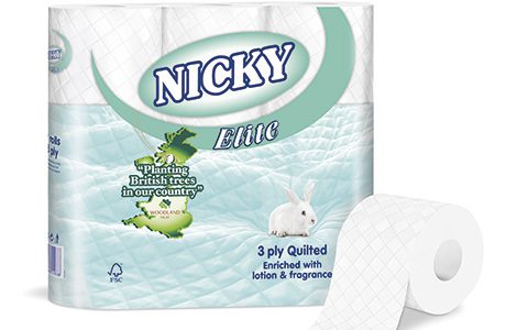 Nicky’s toilet tissue range