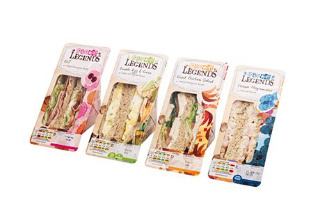 The Legends range of branded sandwiches offered by Urban Eat