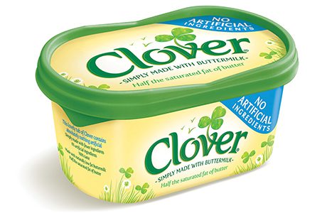 Dairy Crest reformulated Clover and relaunched it recently as Clover Original with no artificial ingredients.