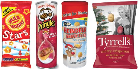 Crisps, nuts and snacks are big sellers at Christmas and manufacturers have released special products and limited-edition packs for this year’s party season.