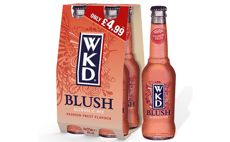 WKD Blush PMP 4 pack + bottle