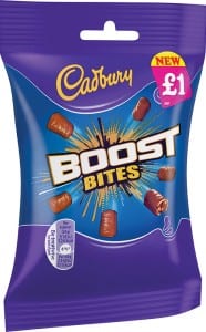 Cadbury has launched a new size bag for Boost Bites.