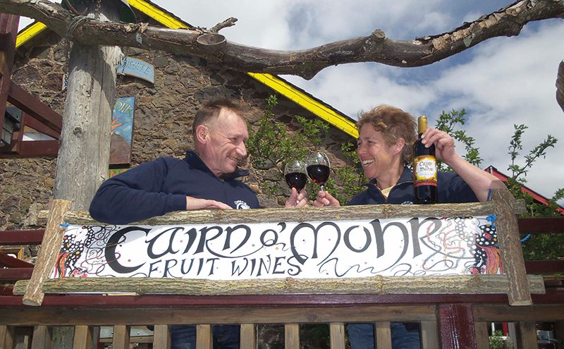 Cairn O’ Mohr wine company owners Ron and Judith Gillies said they were delighted to have made it into the final three at this year’s BBC Food and Farming Awards and that it was an honour to represent Scotland.