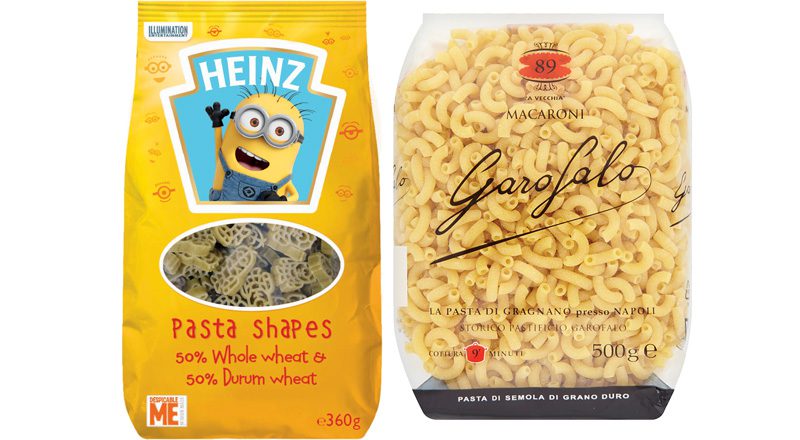 Despicable Me Minions are among the new pasta shapes from Kraft Heinz.Macaroni is the latest addition to the range from Garofalo.