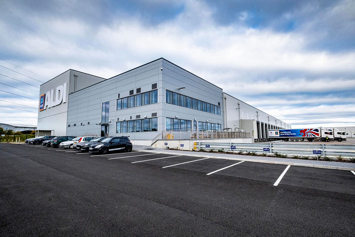 Aldi Freezer and Chill Factory in Bathgate